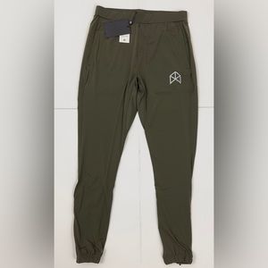 RAWGEAR OLIVE PERFORMANCE UNISEX TRACK JOGGER PANT Men S/Women M